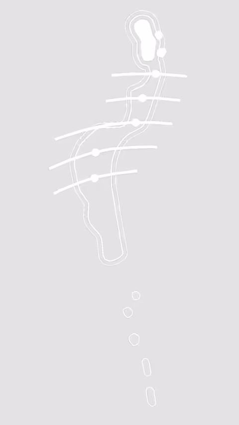 Lineart Albatros The image is a line drawing of a golf hole